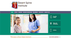 Desktop Screenshot of desertspineinstitute.com