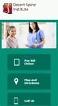 Mobile Screenshot of desertspineinstitute.com